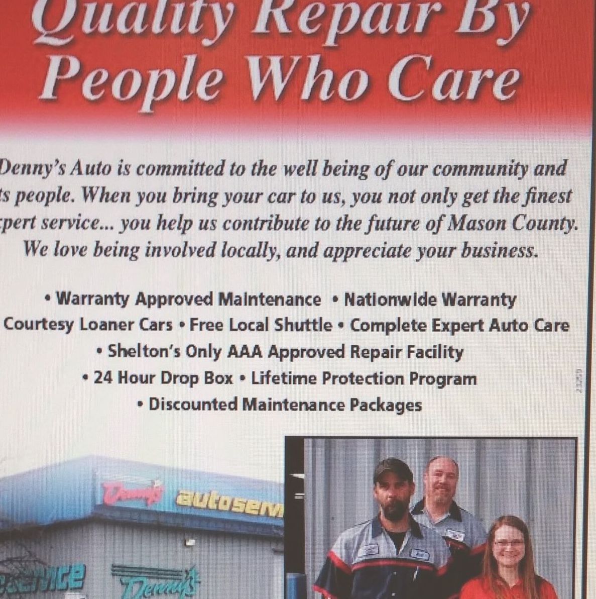 Denny's Auto Service, Inc header image