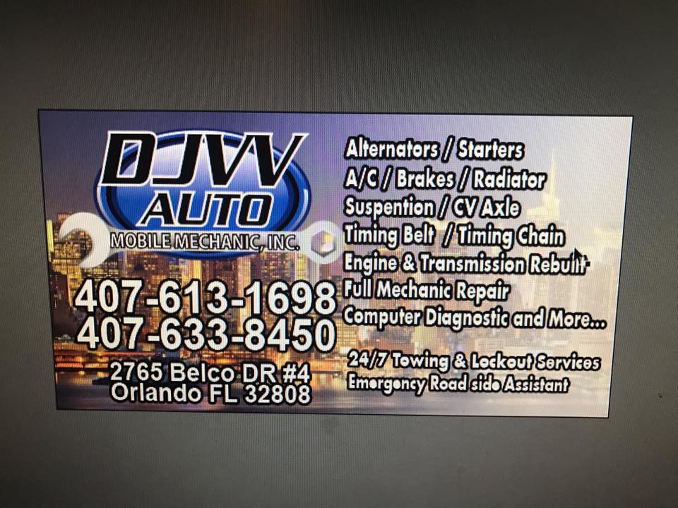 DJVV Auto Mobile Mechanic & Towing LLC header image